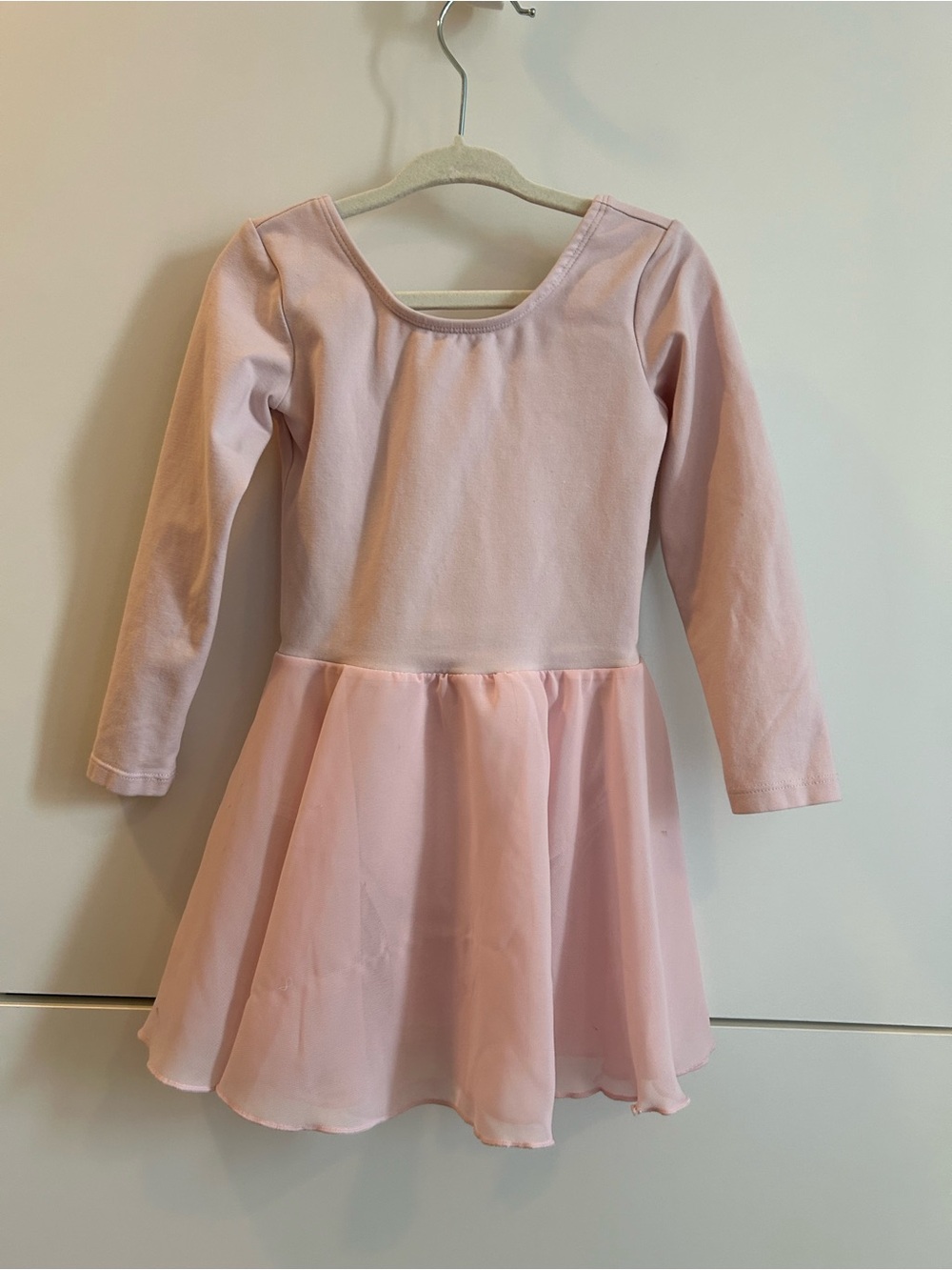 Stelle Girls' Long Sleeve Pink Ballet Dress- Size 90 (US 2T)